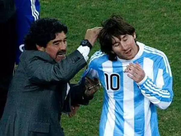 Maradona questions Messi U-turn -Photo
